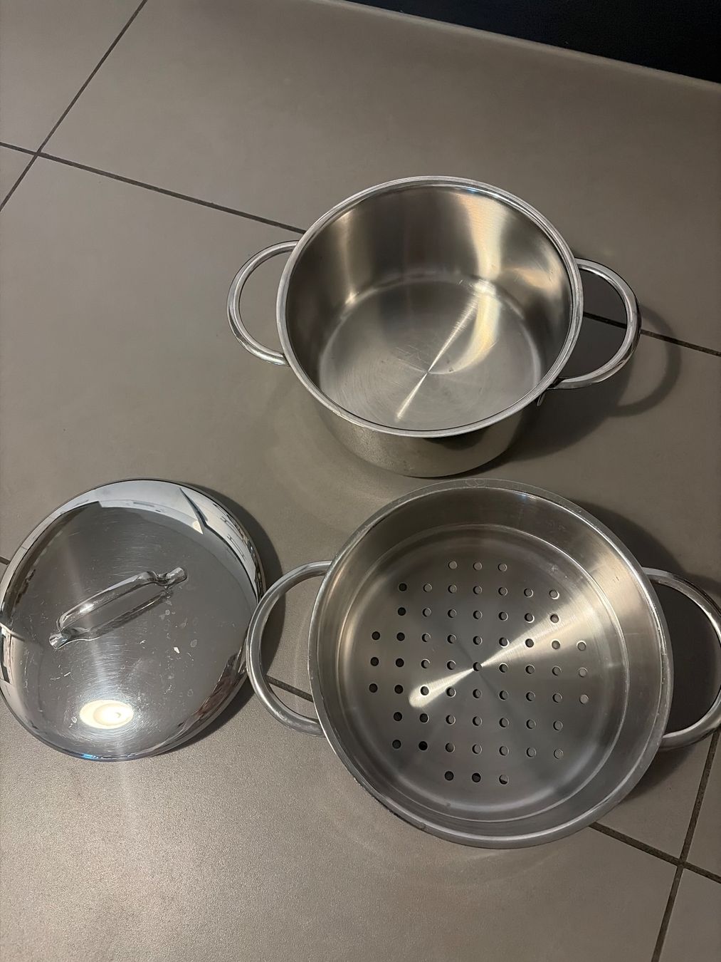 WMF Pentole: WMF Mini Topf mit Dampfeinsatz 18cm – Usato da Aarau venduto da don_9hqj 2