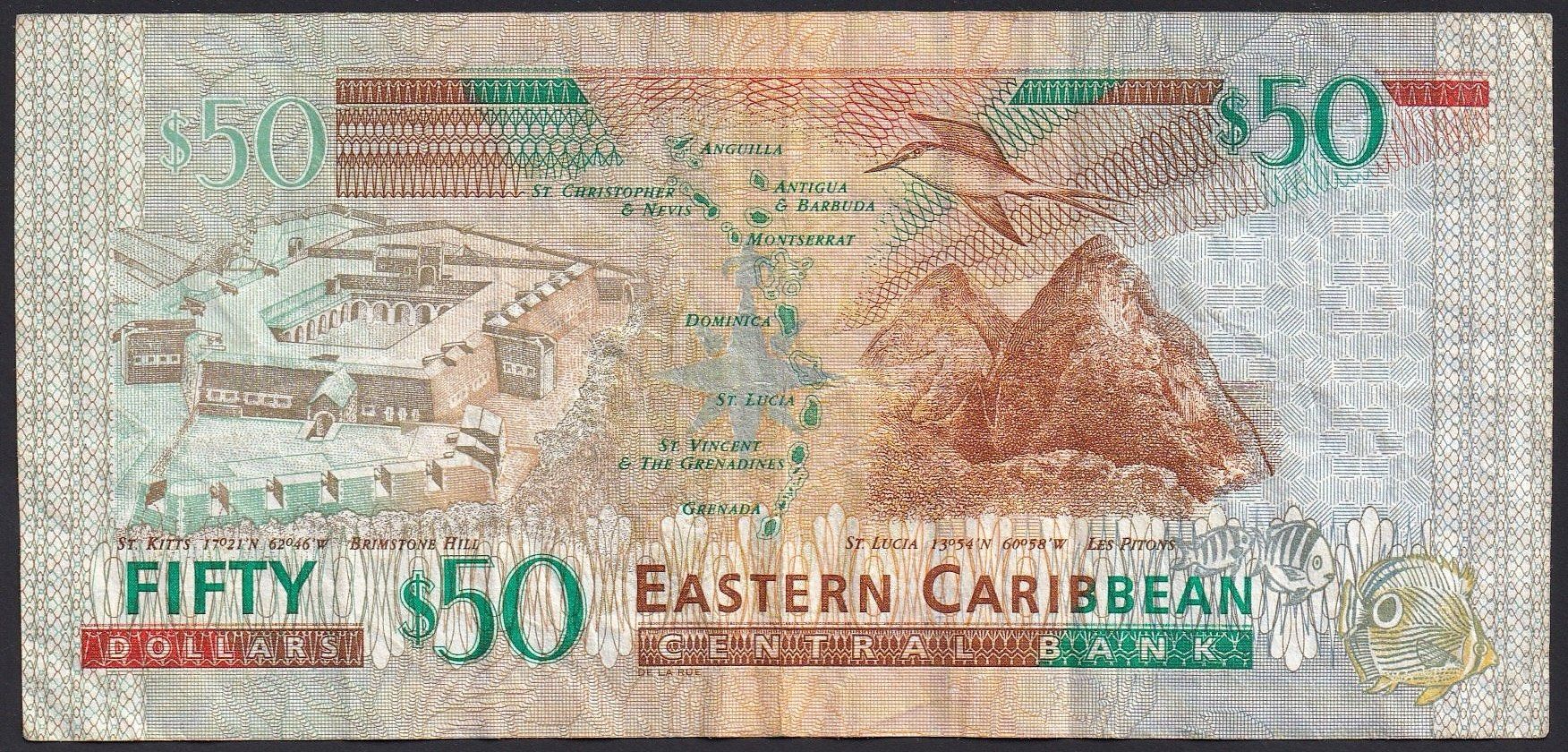 Banknoten: Eastern Caribbean Staates 50 Dollars 2008 – Gebraucht aus Brugg AG von banknoten_muesli 1