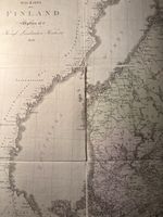 Alte Finnland Karte von 1806 Seltenes Sammlerstück Koloriert