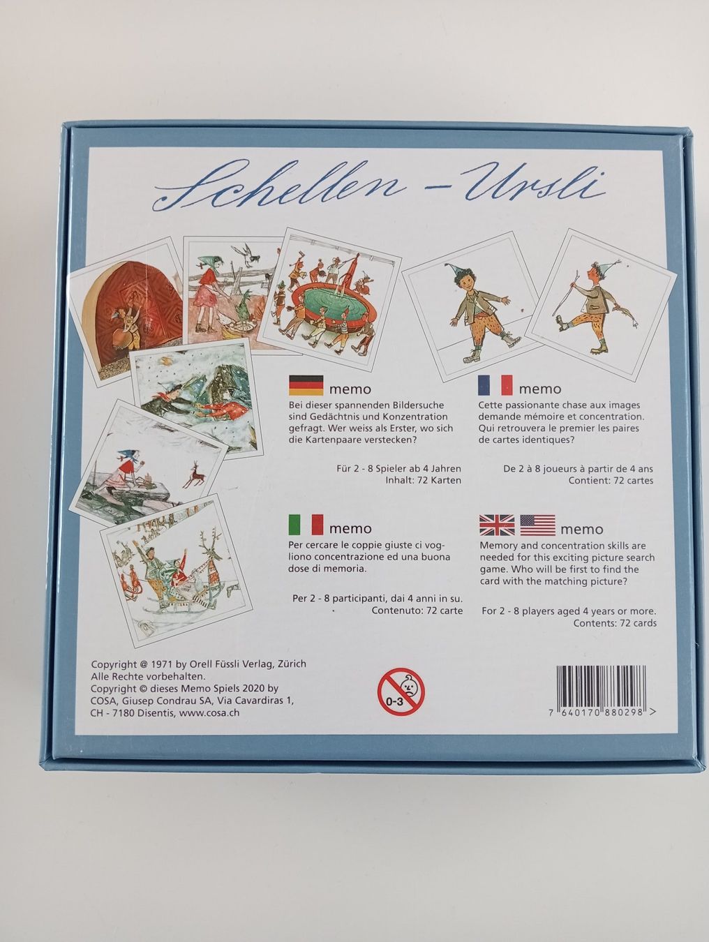 Giochi: Memory "Schellen Ursli", Spieleklassiker NEU! – Nuovo (secondo la descrizione) da St.Niklausen LU venduto da Wirdbereitsverwendet 5