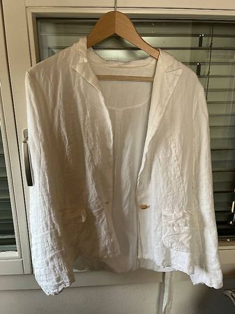 Weisser Blazer in weiss Gr. M ideal für  Aarauer Maienzug