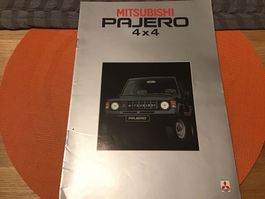 Mitsubishi Pajero 4x4 Verkaufsprospekt Januar 1983