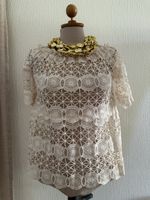 Haut en dentelle CIAGMILANO Beige taille unique neuf