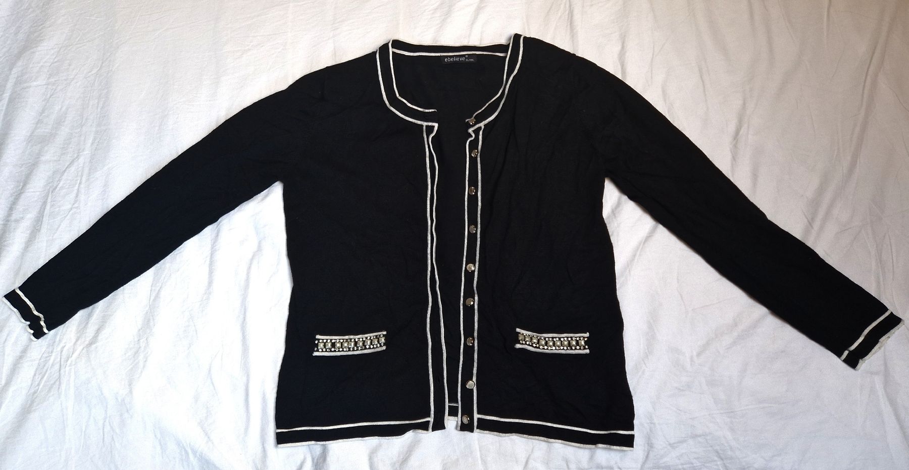 Giacche: Ebelieve schwarzer Cardigan/ Jacke – Usato da Mellingen venduto da BiBi.16