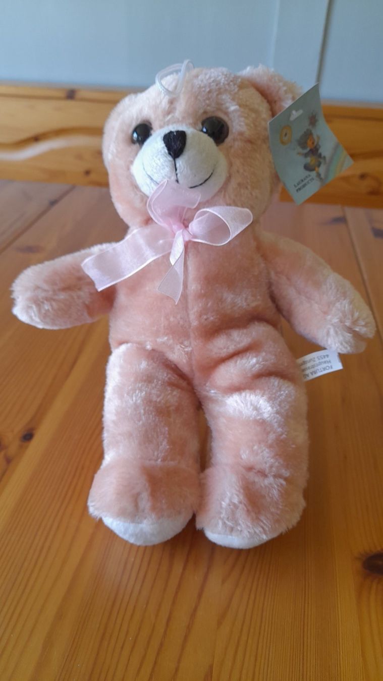Puppen: Teddy in zartem rosa – Gebraucht aus Nesslau von Churfirsten08