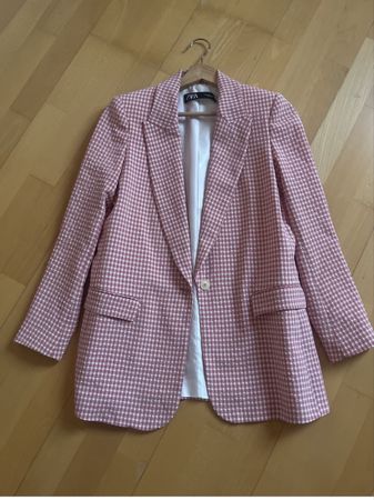 Rosa Karo Sommer Blazer Zara