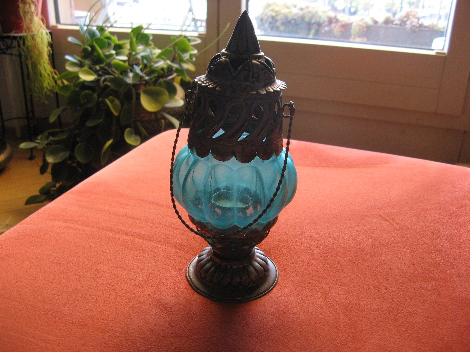 Lampade: indische Tischlampe hellblau – Nuovo (secondo la descrizione) da Zürich venduto da apil 6