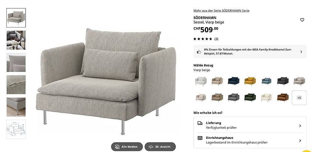 Ikea Poltrone: IKEA Sessel Söderhamn – Usato da Zürich venduto da tinajulia 1