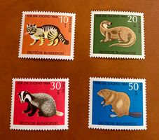 Timbres Allemagne 1968 petite faune neufs
