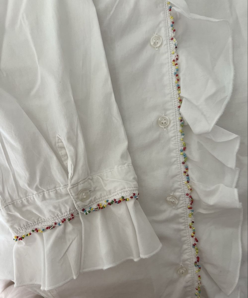 Camicette: Bluse oui & co weiss Grösse 44 mit Biesen  – Usato da Uster venduto da Family_Boutique 3