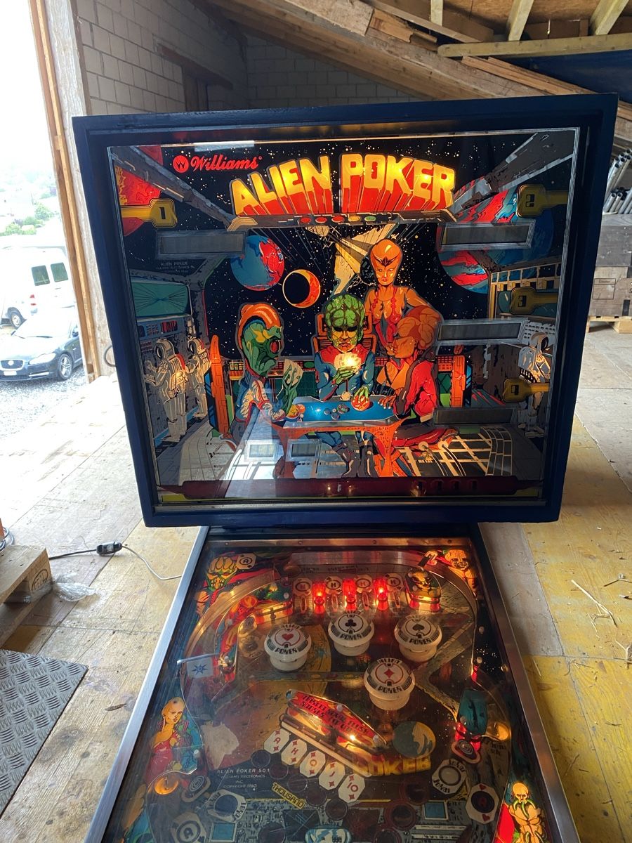 Williams Flipperkästen: Flipper Alien Poker (Williams, 1980) – Defekt aus St.Gallen von  3