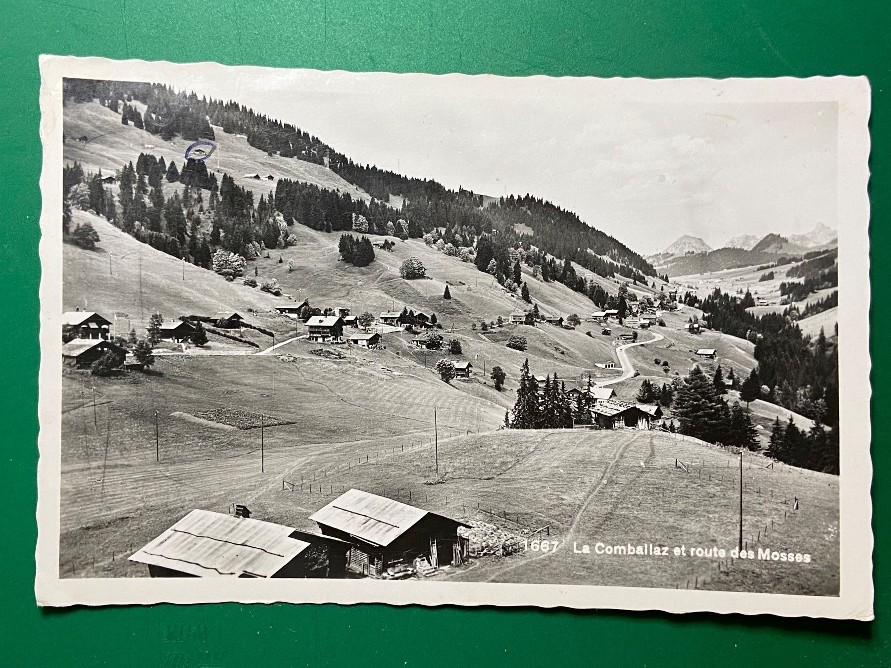 Ansichtskarten: La Comballaz et route des Mosses – Gebraucht aus Steg VS von _vinci_