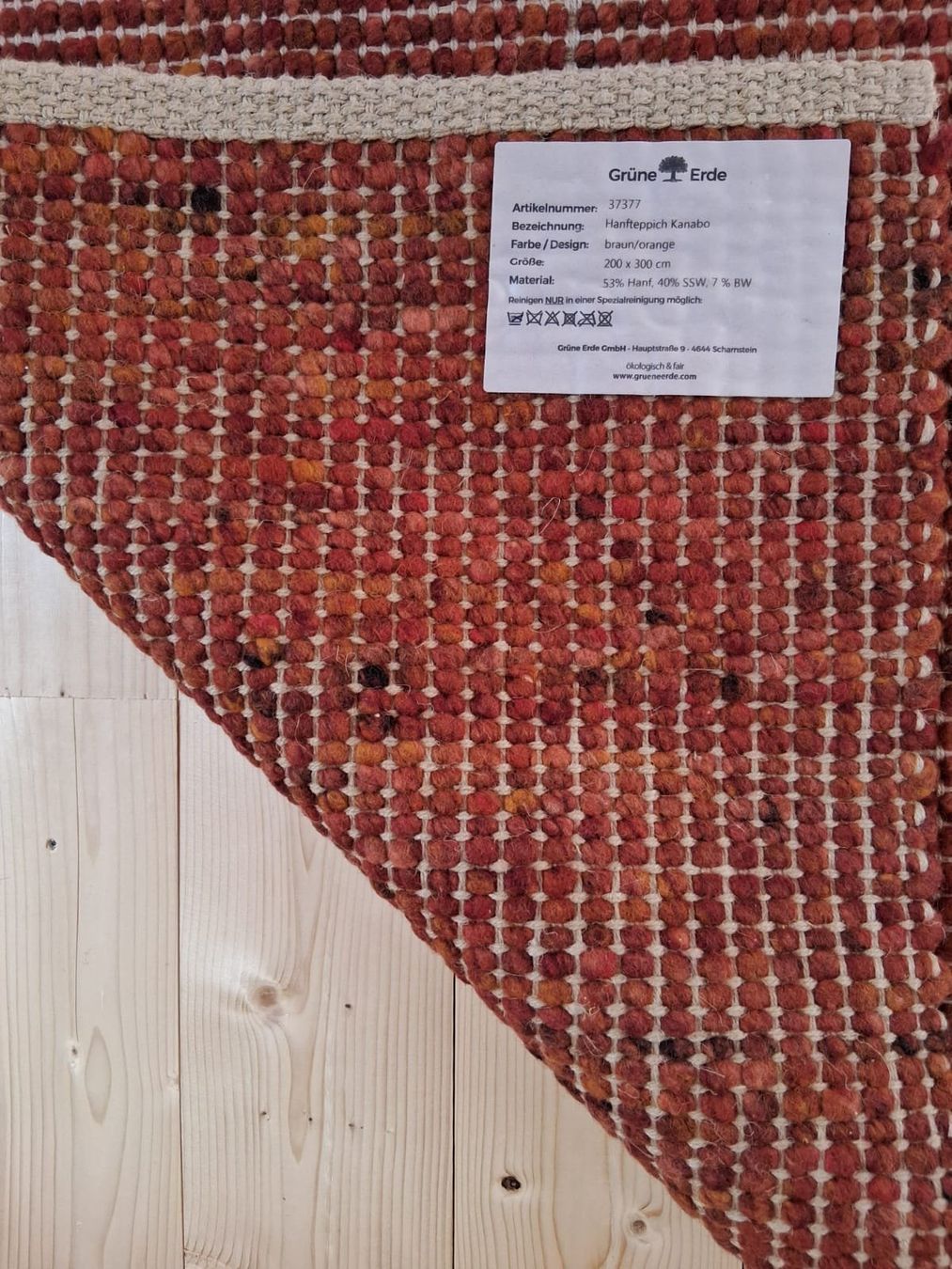 Teppiche: Tapis, Teppich Grüne Erde – Gebraucht aus Courgenay von Herbettes 1