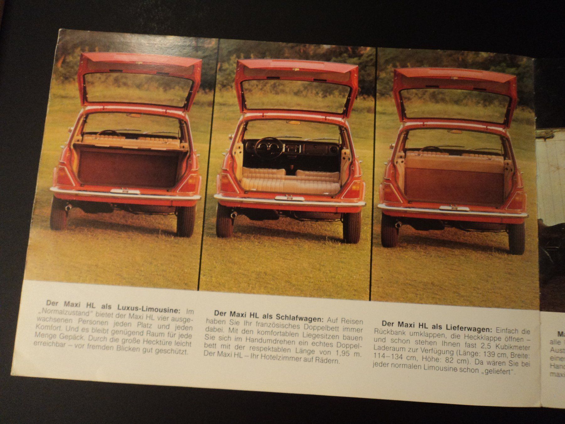 Austin Documenti: Prospekt Austin Maxi HL 1976 – Usato da Schwarzenburg venduto da modelCARama 7