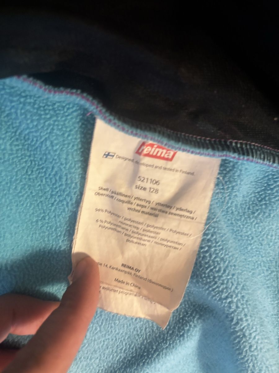 Reima Giacche & Cappotti: Reima Softshell Jacke lila Gr. 128 Mädchen Winddicht Frühlin – Usato da Steffisburg venduto da TelmaG 3