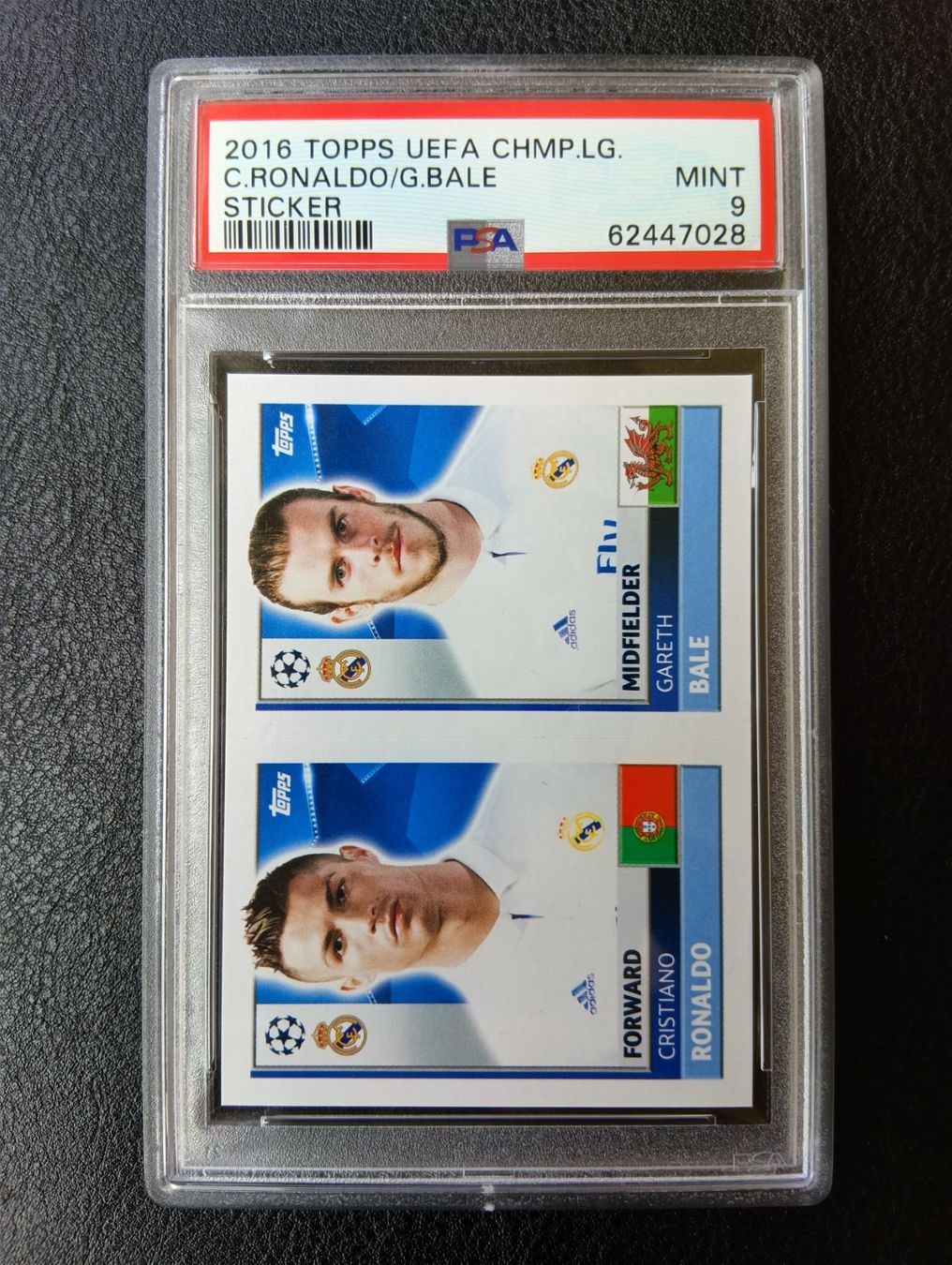 Panini Carte collezionabili: 2016 Topps Uefa Ronaldo Bale PSA 9 Low Pop – Usato da Steinen venduto da antikesundseltenes