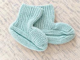 Gestrickte Babyschuhe 6-12 Monate