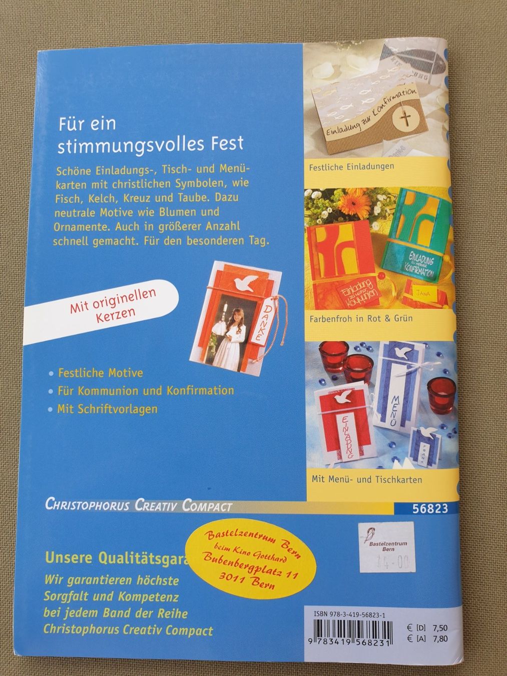 Bücher: Anleitungsheft Kommunion und Konfirmation – Gebraucht aus Möriken AG von pam66 1
