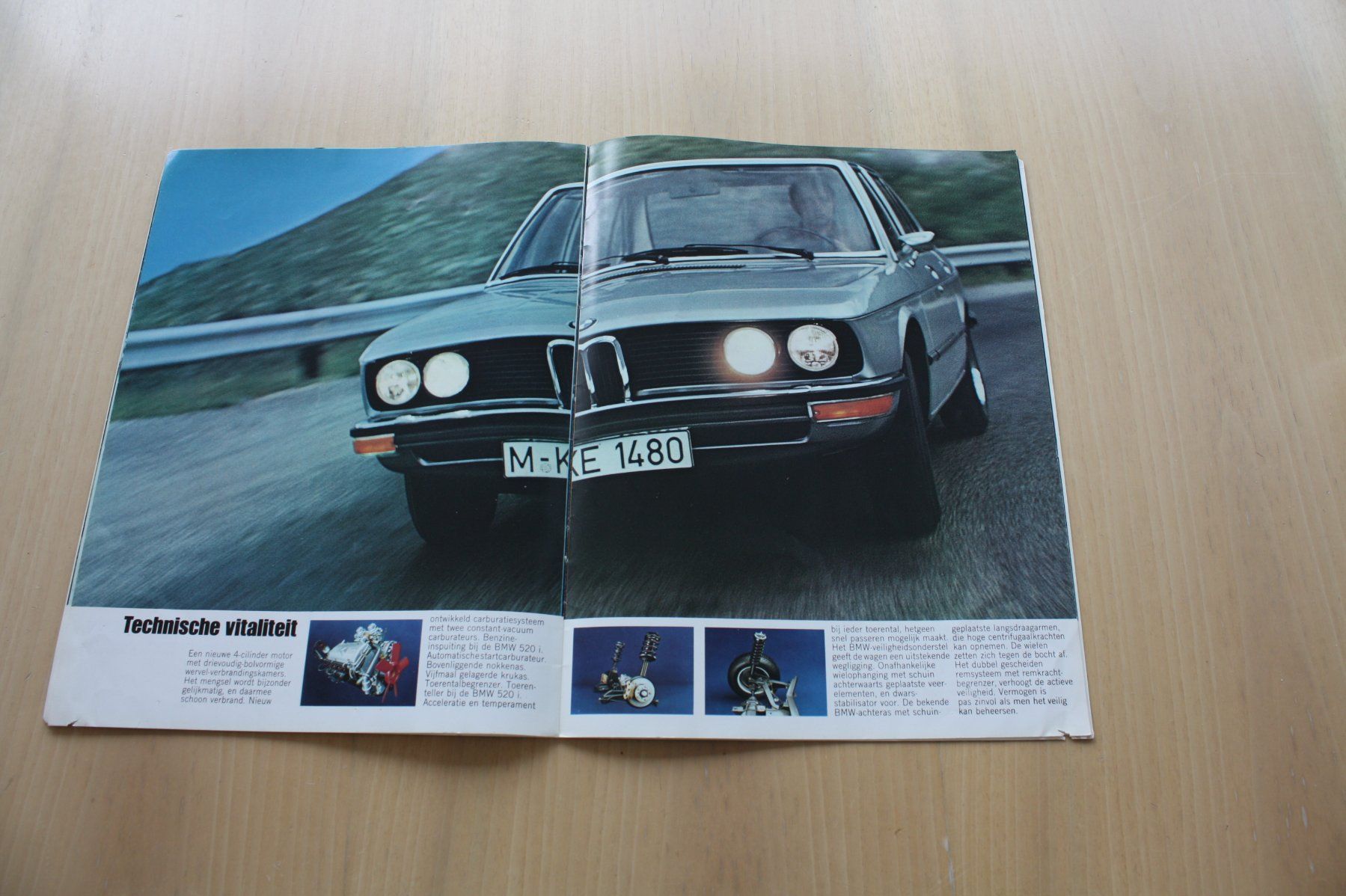 BMW Documenti: BMW 520/520i Prospekt Model E12   8/1972  NL – Usato da Wikon venduto da erwin400 5