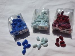 Dekosteine / Glassteine Migros (Blau, Weiss, Rot)