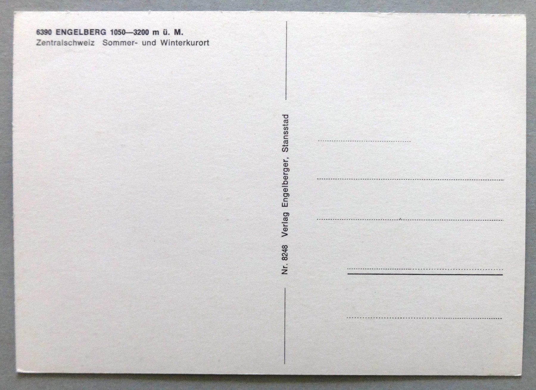 Cartoline postali: Engelberg 1050-3200 m ü.M. – Usato da Fétigny venduto da Billy2miny 1
