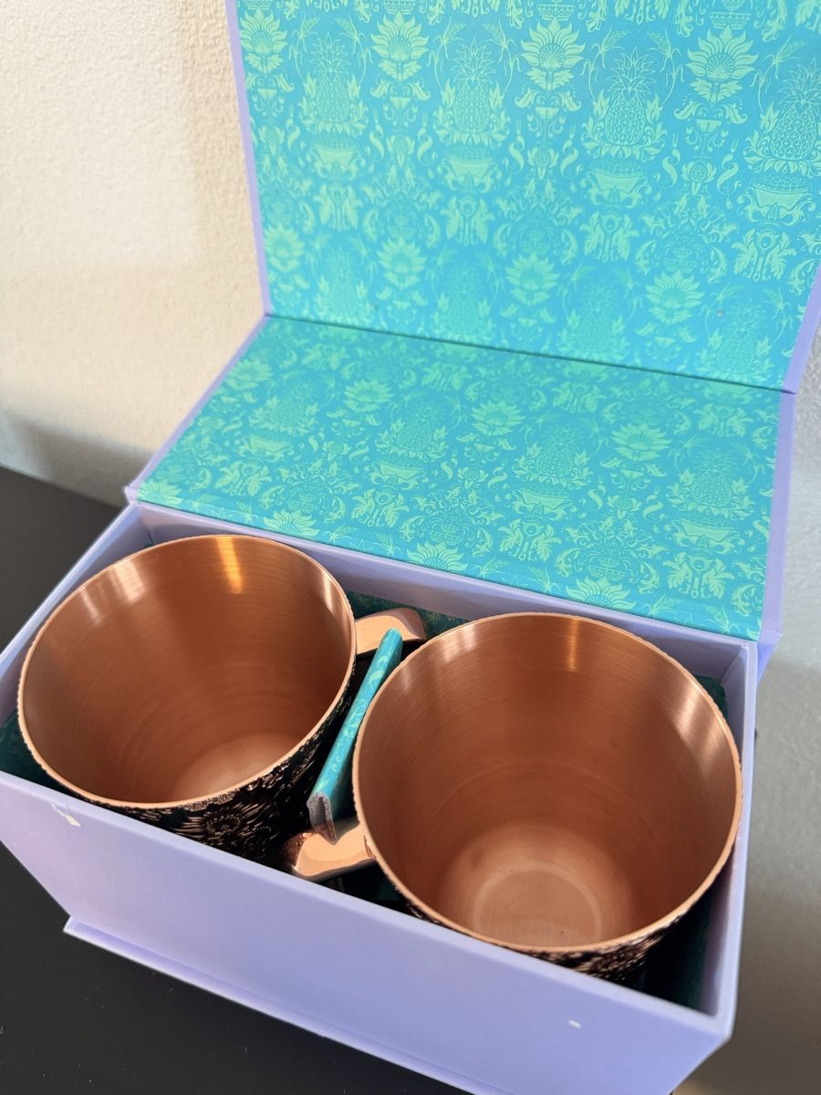 Tazze: New set with 2 Absolut Elyx Vodka Copper Moscow mule mugs – Nuovo (secondo la descrizione) da Uetikon am See venduto da kar_r6xq 2