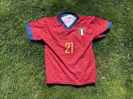Fussball T-Shirt Italien Donnarumma 6 Jahre Weinrot