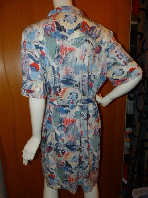 Vestiti: Shirtkleid, Gr. 46, weiss-bunt – Usato da Nunningen venduto da Fashion-Ave51 2