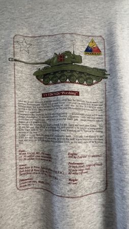 T-Shirt M-26 Panzer grau Grösse L