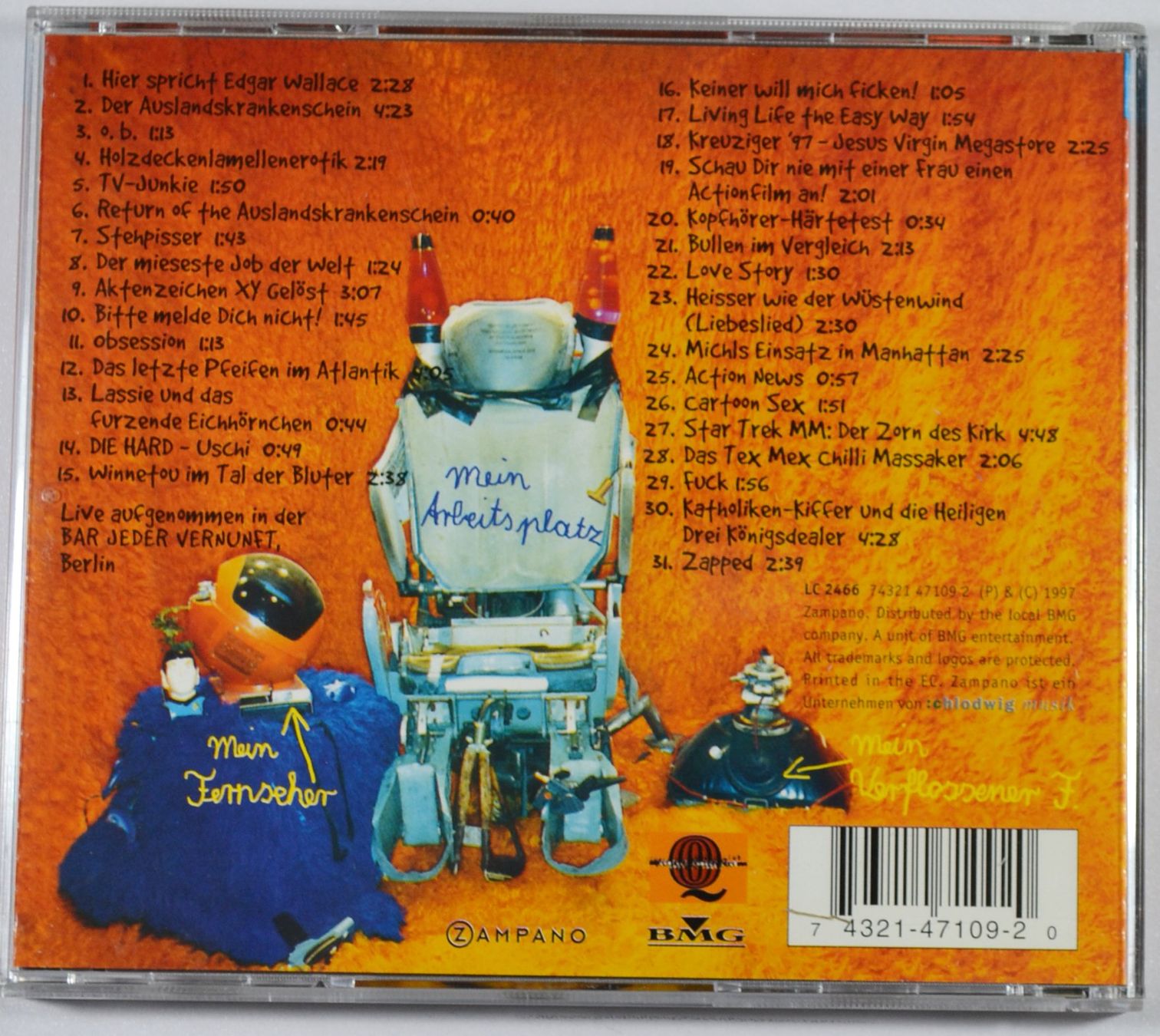 CD: CD: MICHAEL MITTERMEIER - Zapped! – Usato da Frenkendorf venduto da Yard-Sale-2000 1