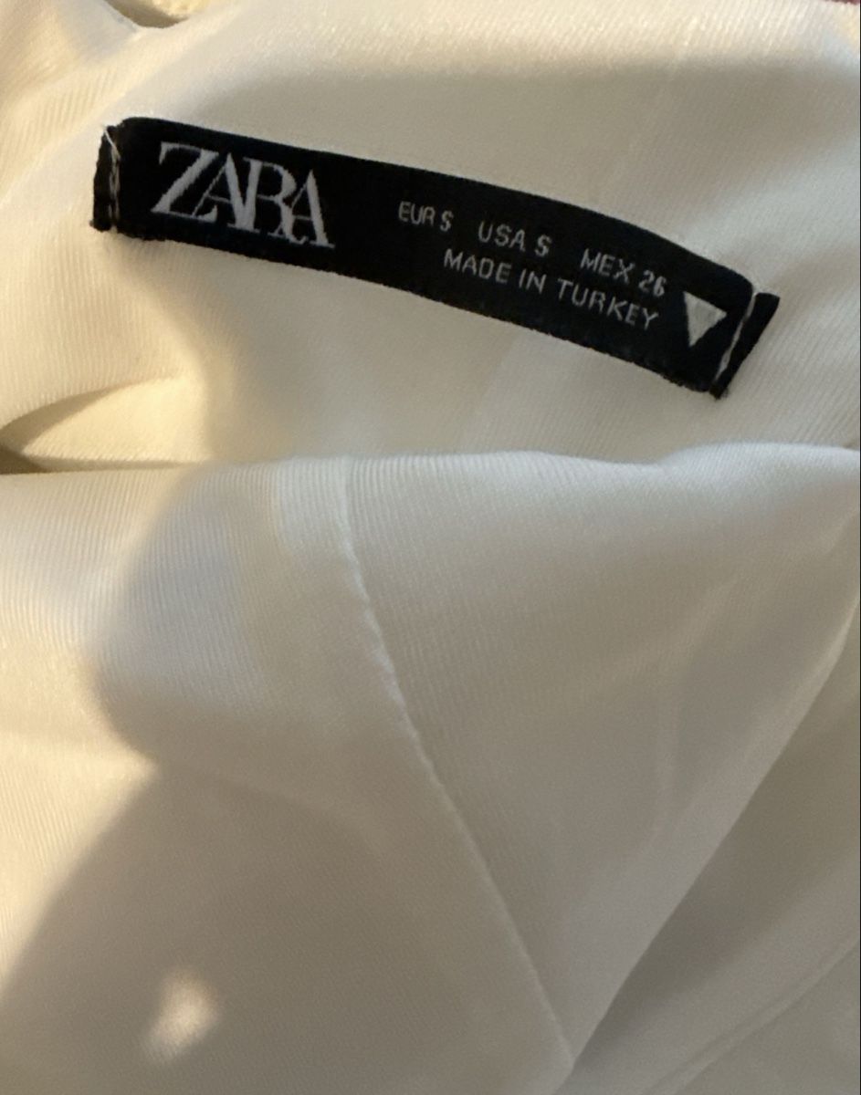 Zara Vestiti: ROBE BLANCHE À BRETELLES  – Nuovo (secondo la descrizione) da Monthey venduto da van_jbc7 3
