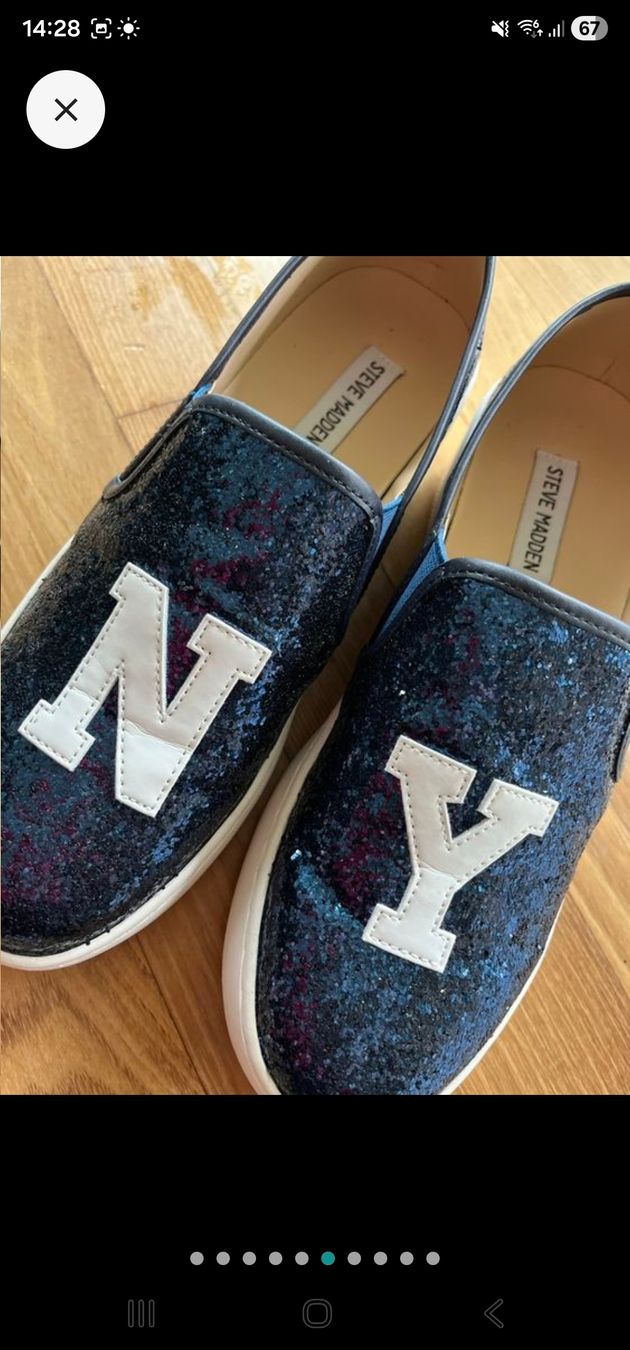 Damenschuhe: Blau glitzernde Sommerschuhe, Größe 39 – Gebraucht aus Mörel von camasaro 1