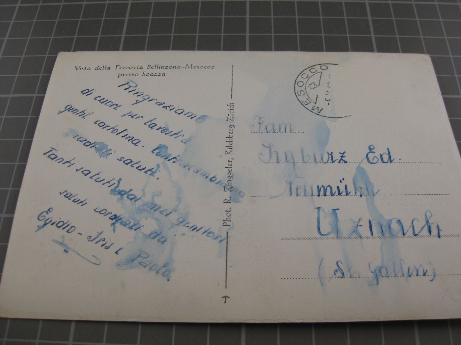 Cartoline postali: AK Soazza mit Bahn – Usato da Malters venduto da Marosko 1