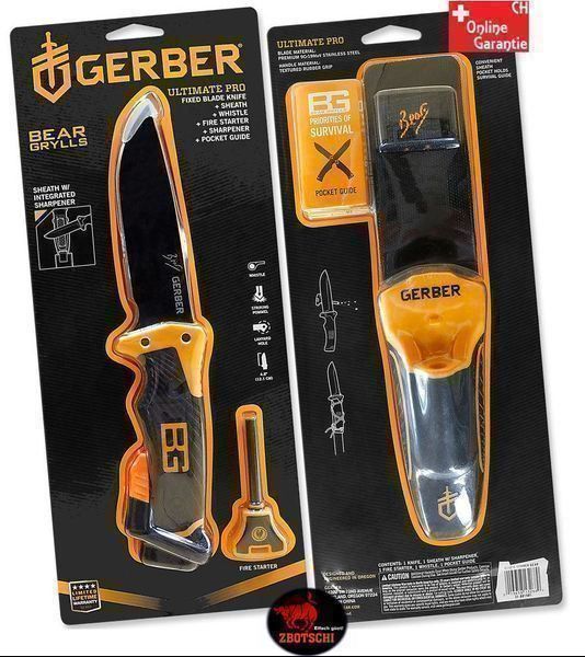 Accessori: Gerber Bear Grylls Ultimate Pro Messer Survival Outdoor – Nuovo e nell'imballaggio originale da Visp venduto da zbotschi 1