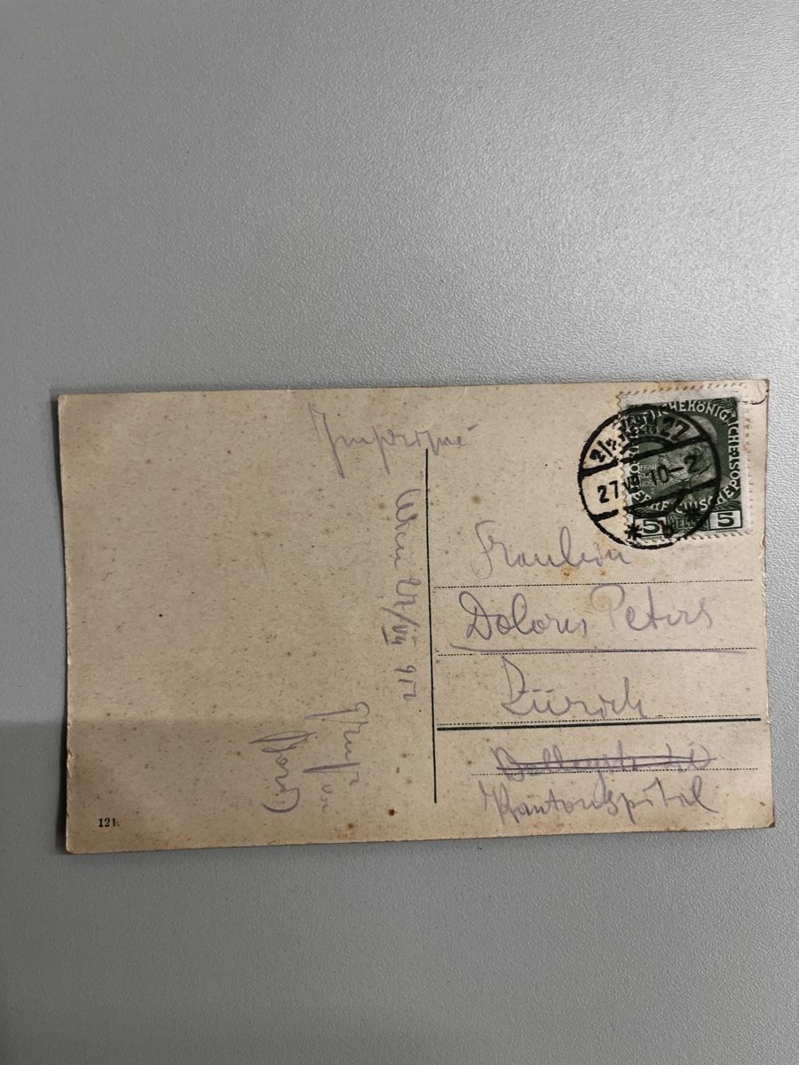 Ansichtskarten: alte Ansichtskarte Wien Rathaus mit Stempel, frankiert, – Gebraucht aus Muttenz von Totkel 1