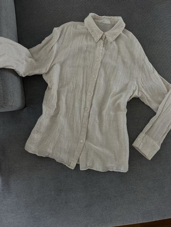 Primark Cares Summer Leinen-Mix Hemdbluse Gr. S