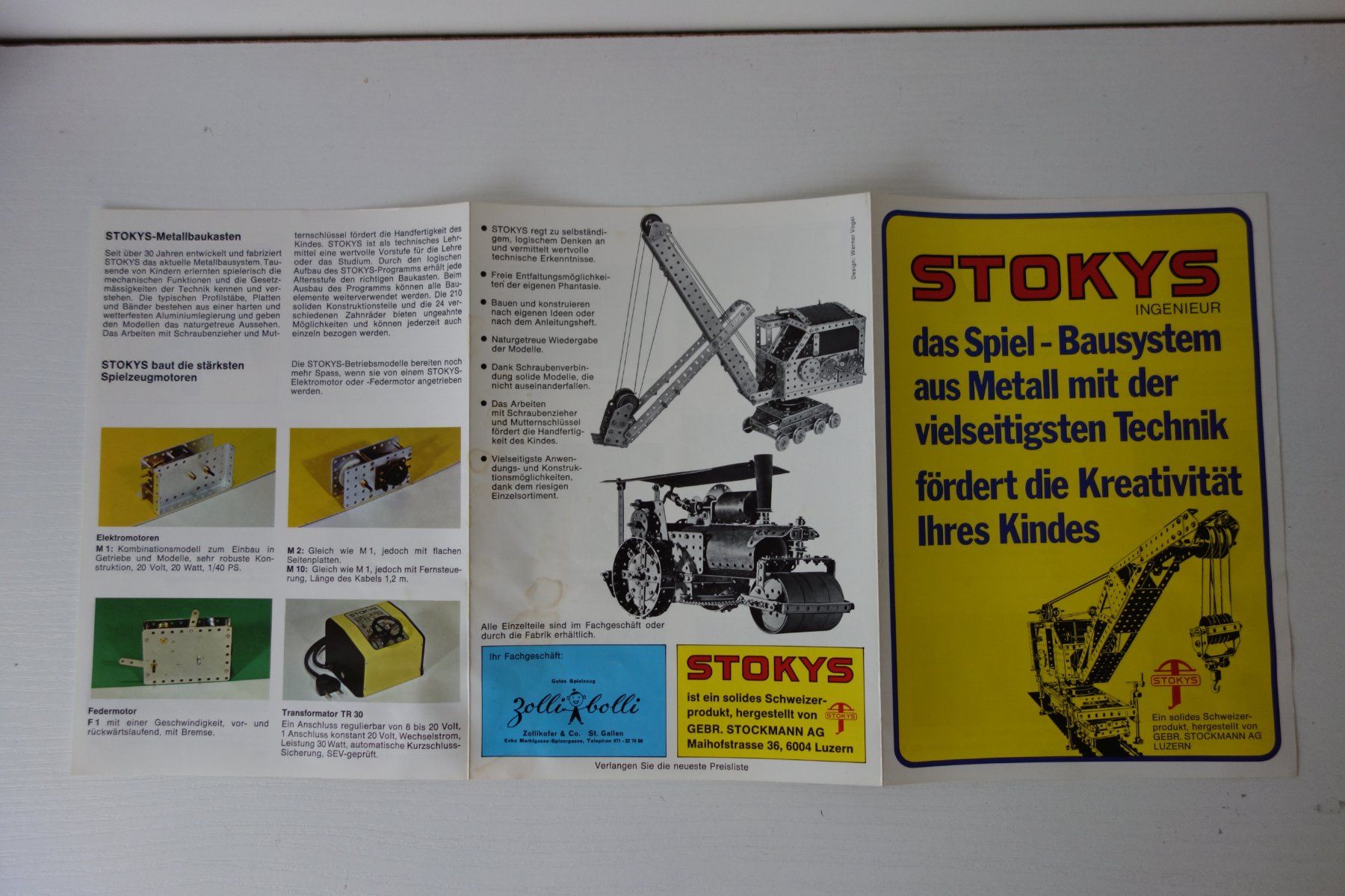Stokys Kit di costruzioni: Stockys Broschüre – Usato da Schachen b Herisau venduto da Locophon