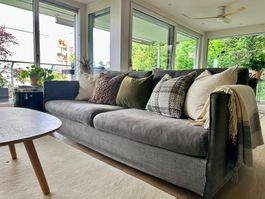 Furninova 3-Sitzer Sofa Skandinavisches Design Taupe-Grau