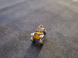 Silber Charm Wall-E Dangle gelb +Garantie
