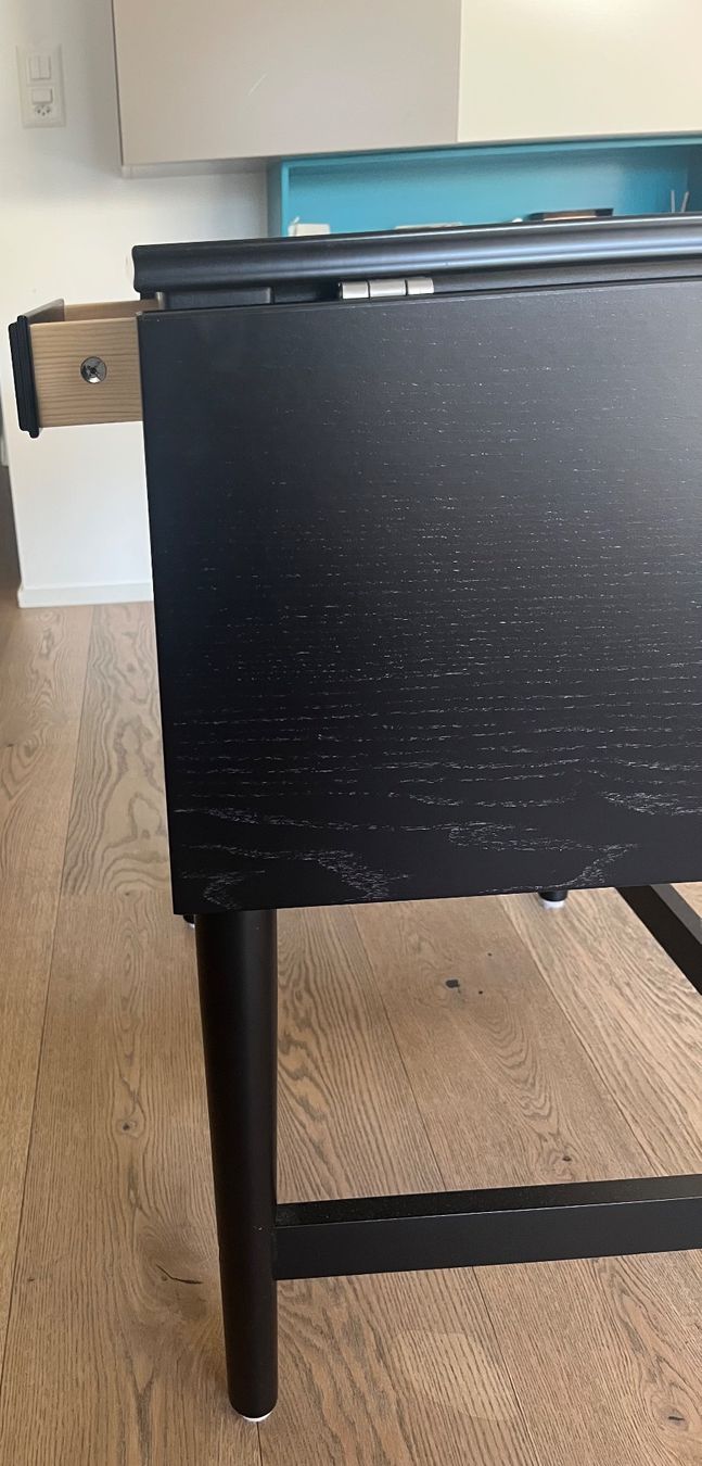 Scrivanie: Table pliable noire avec un tiroir – Usato da Troinex venduto da gra_w2qw 5