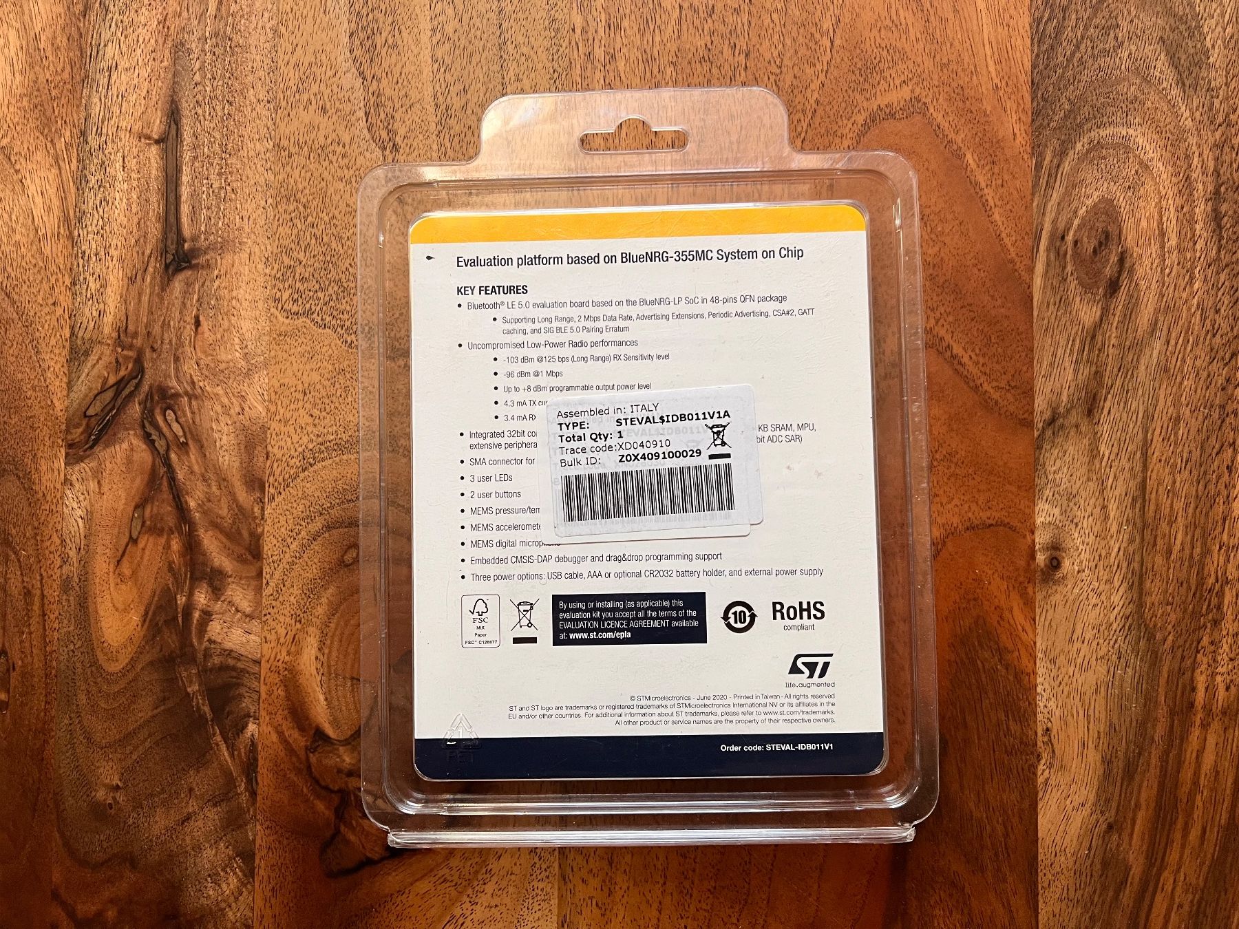 Unità & Adattatore: STMicroelectronics BlueNRG-LP Bluetooth Eval Board - Neu OVP – Nuovo e nell'imballaggio originale da Schlossrued venduto da Eliazar 1