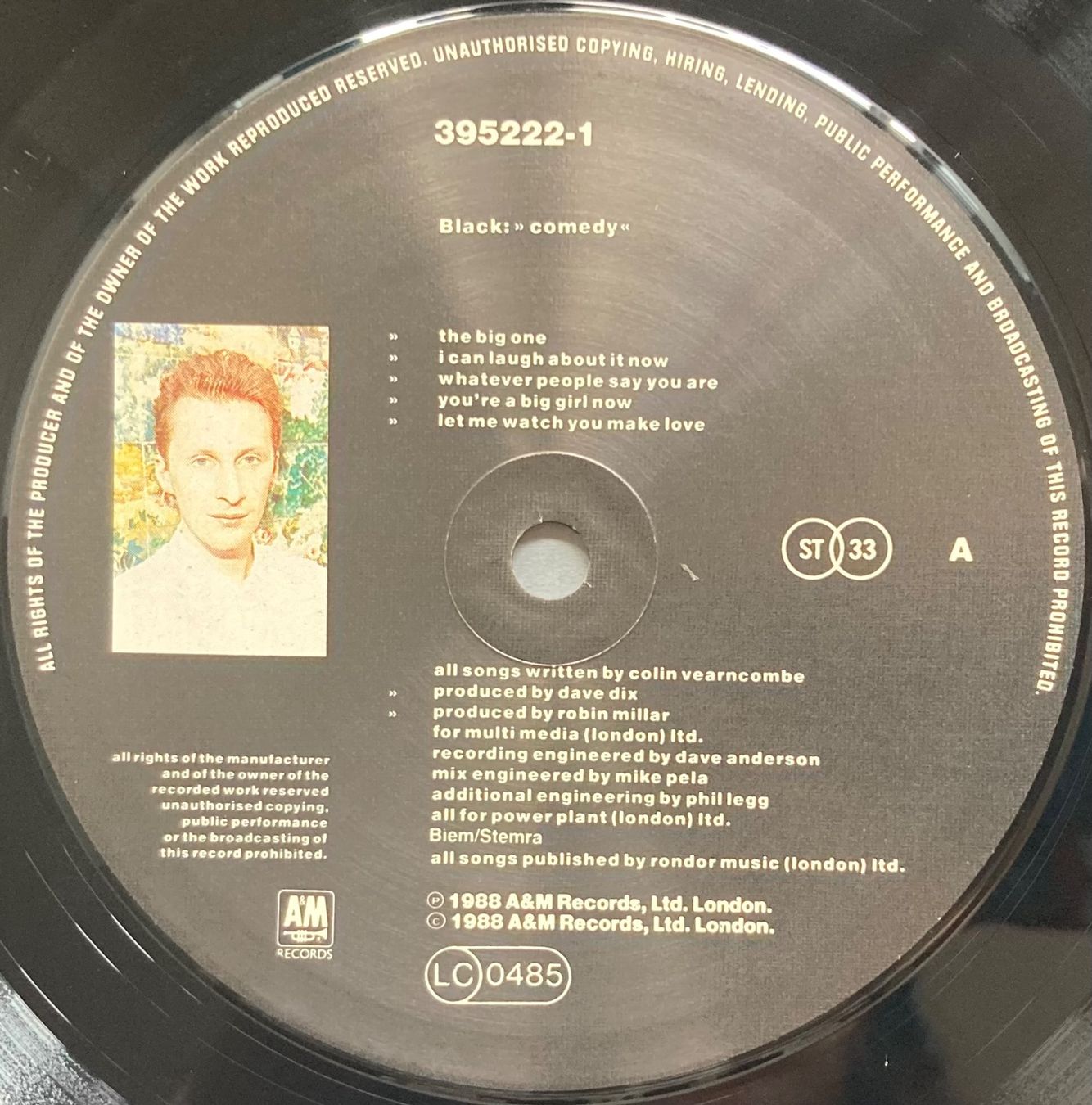 Schallplatten: BLACK - COMEDY – Gebraucht aus Poliez-Pittet von Newtown-Records 3