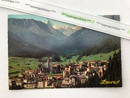 Davos, ungelaufen alt schön AK