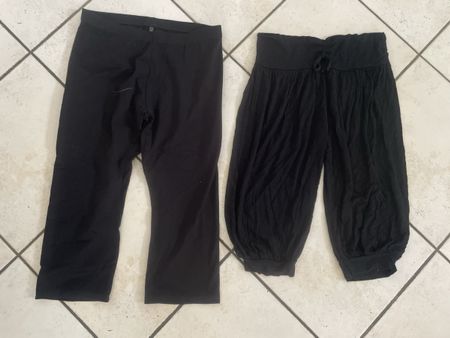 Schwarze 3/4 Hosen/Leggins Grösse M, chicorée, Sommer