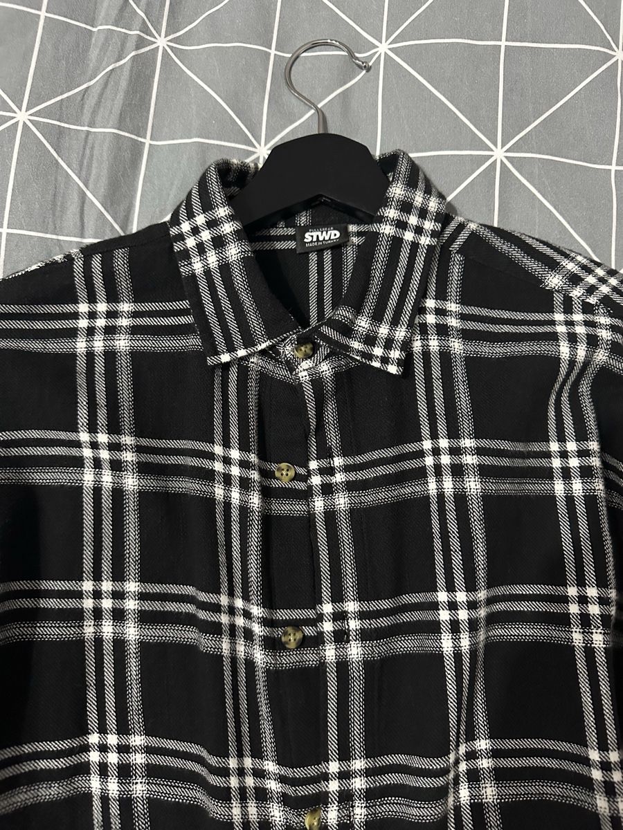 Pull&Bear Camicie: Pull&Bear Black Plaid Shirt size S – Nuovo (secondo la descrizione) da Clarens venduto da Riviera_Friperie 4