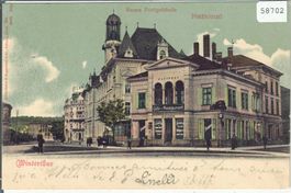 Winterthur - Neues Postgebäude, Cafe-Restaurant National
