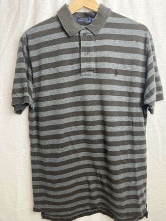 Polo Ralph gris à rayures