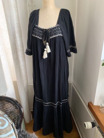 Free People Kleid schwarzes Sommerkleid Gr. M neuwertig
