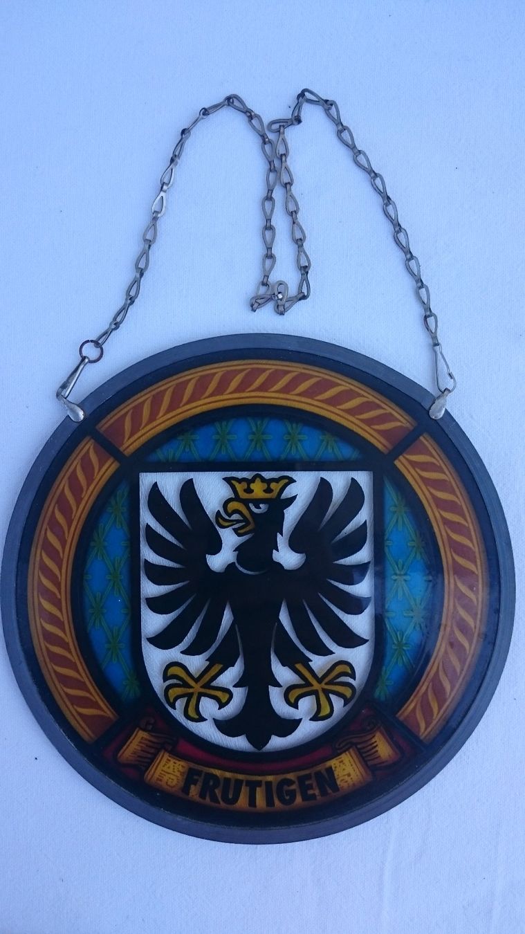Altro in Antiquarato & Arte: Fensterbild mit Wappen Gemeinde Frutigen – Usato da Wiler b.Utzenstorf venduto da Hallucino6