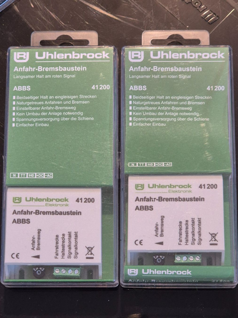 Uhlenbrock Modelleisenbahnen: Anfahr-Bremsbaustein – Neu und originalverpackt aus Nendeln von dresinle